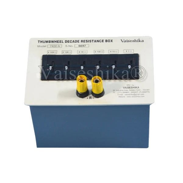 THUMB WHEEL DECADE RESISTANCE BOX