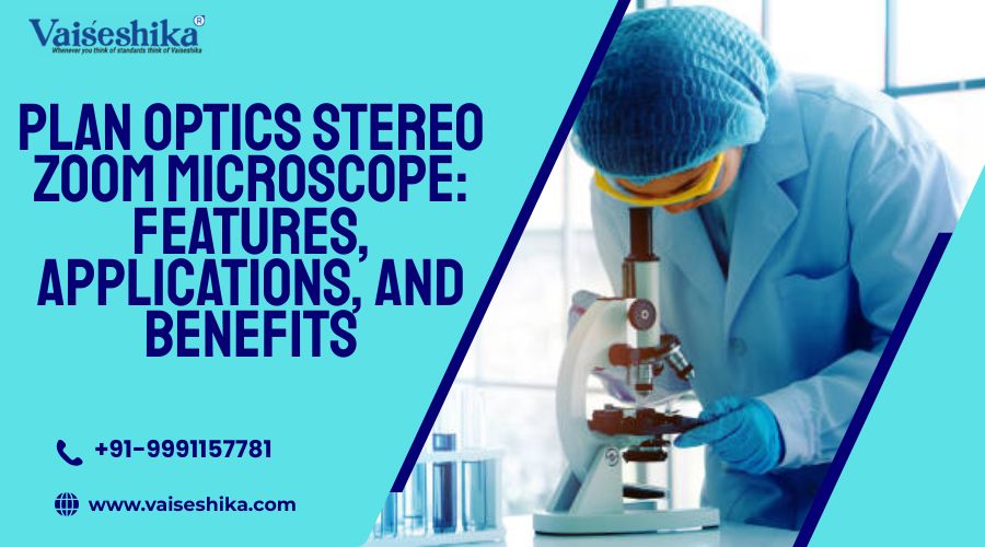 plan optics stereo zoom microscope