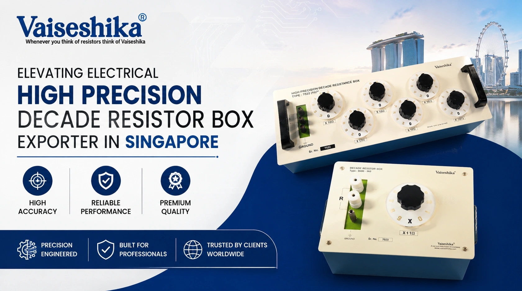 High Precision Decade Resistor Box Exporter in Singapore